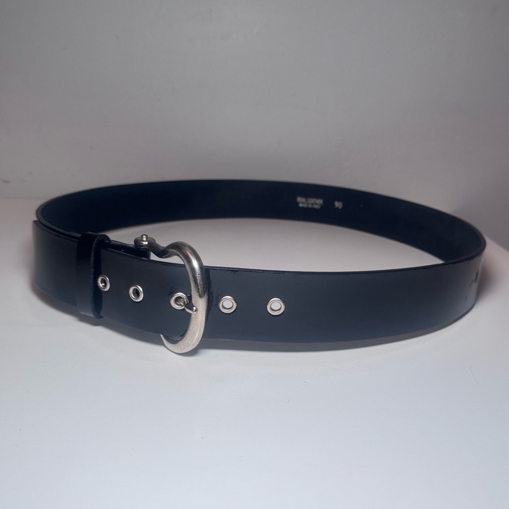Caroll Black Patent Leather Belt - Picture 2 of 6